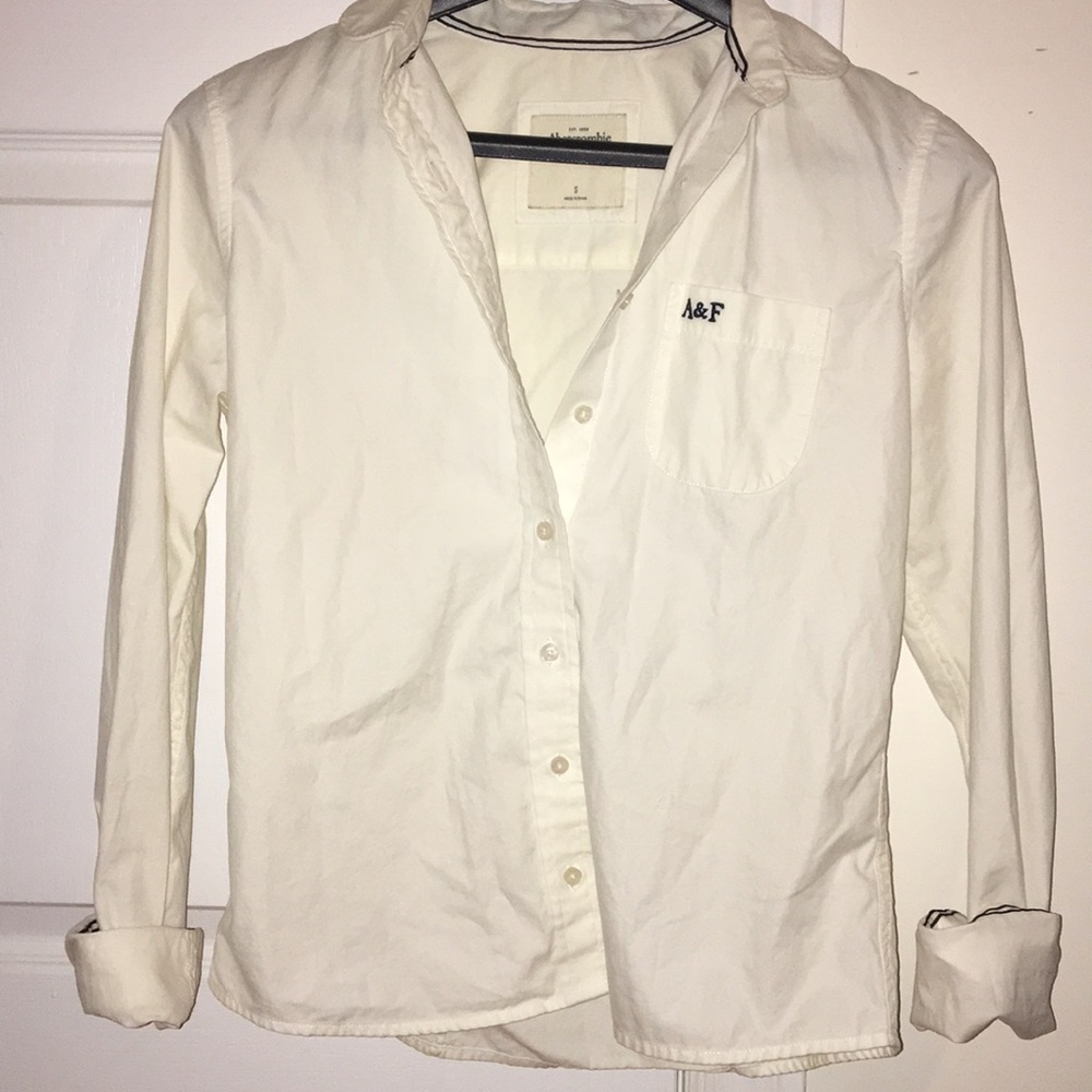 White Button Down Top